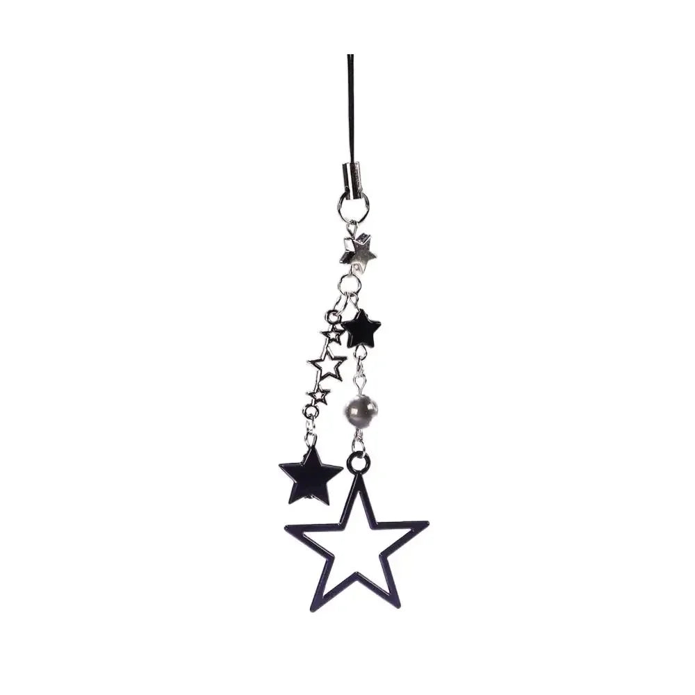 Pink Cell Phone Rope Chain Jewelry Accessories Anime Pendant Y2K Beaded Beads Chain DIY Cat Key Chain Phone Charm Key Chain