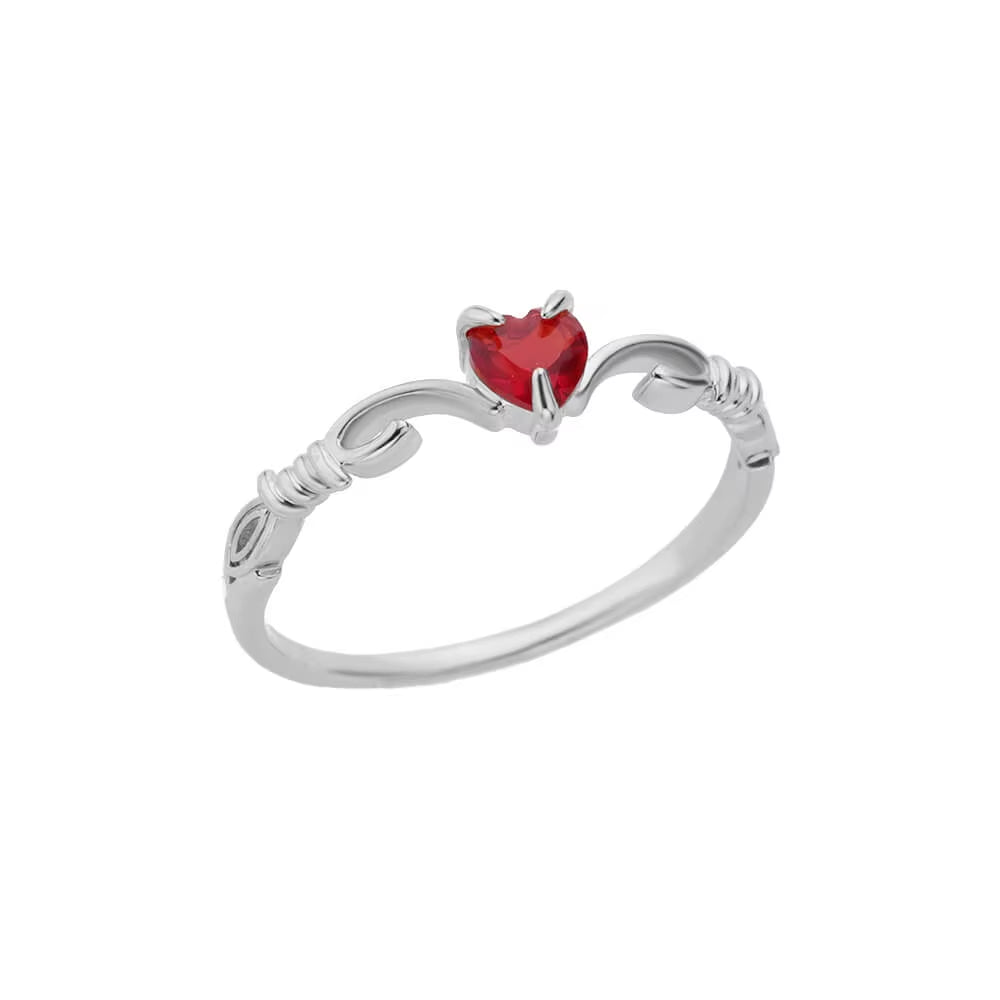 Zircon Heart Rings for Women Stainless Steel Gold Color Open Ring 2024 Trend Design Female Couple Wedding Waterproof Jewerly