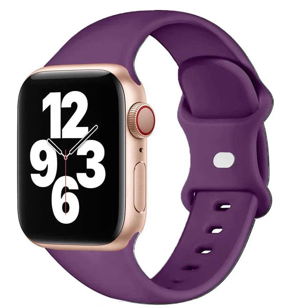 Band for Apple Watch Bands 40Mm Series SE 7 6 5 4 3 2 1 38Mm 44Mm 42Mm 45Mm 41Mm,Women and Men Sport Apple Watch Bands,Soft Silicone Strap Replacement for Iwatch Bands