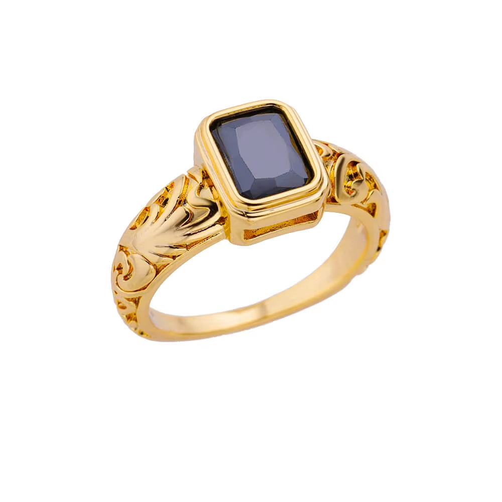 Zircon Heart Rings for Women Stainless Steel Gold Color Open Ring 2024 Trend Design Female Couple Wedding Waterproof Jewerly