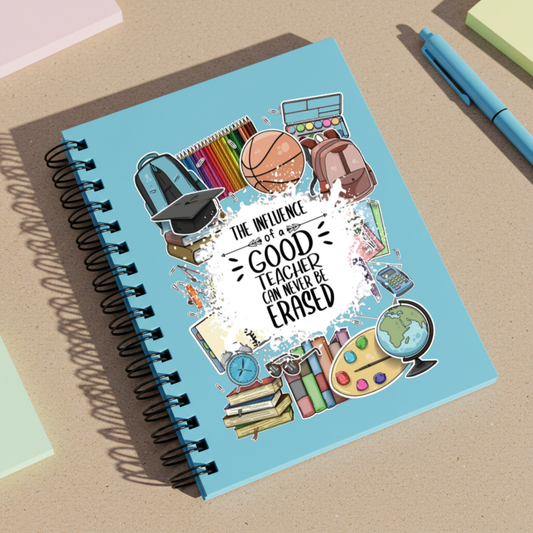 The influence of a GOOD Teacher can never be ERASED-Lined Journal