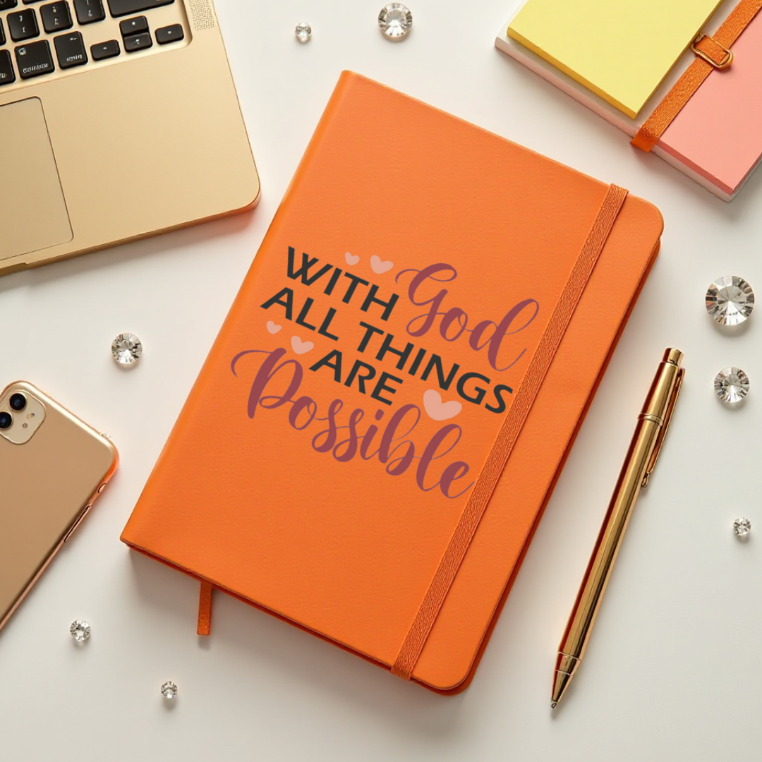 With God All Things Are Possible Journal – Faith Notebook