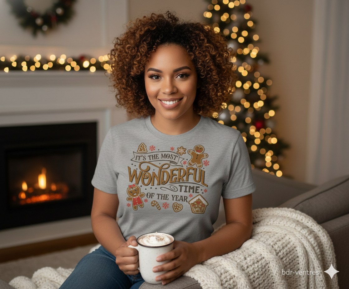 It’s the Most Wonderful Time – Gingerbread Holiday Hoodie, Sweatshirt & Tee