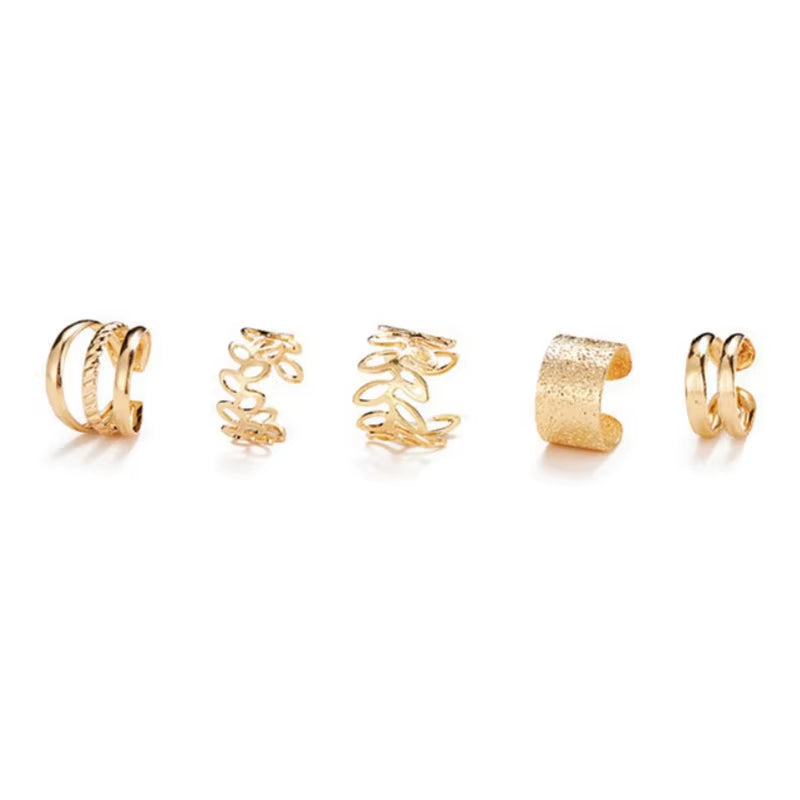 3PCS Fashion Delicate Zircon Cute Ear Clips Crystal Ear Cuff No Piercing Earrings Fake Cartilage Ear Clip for Women Jewelry