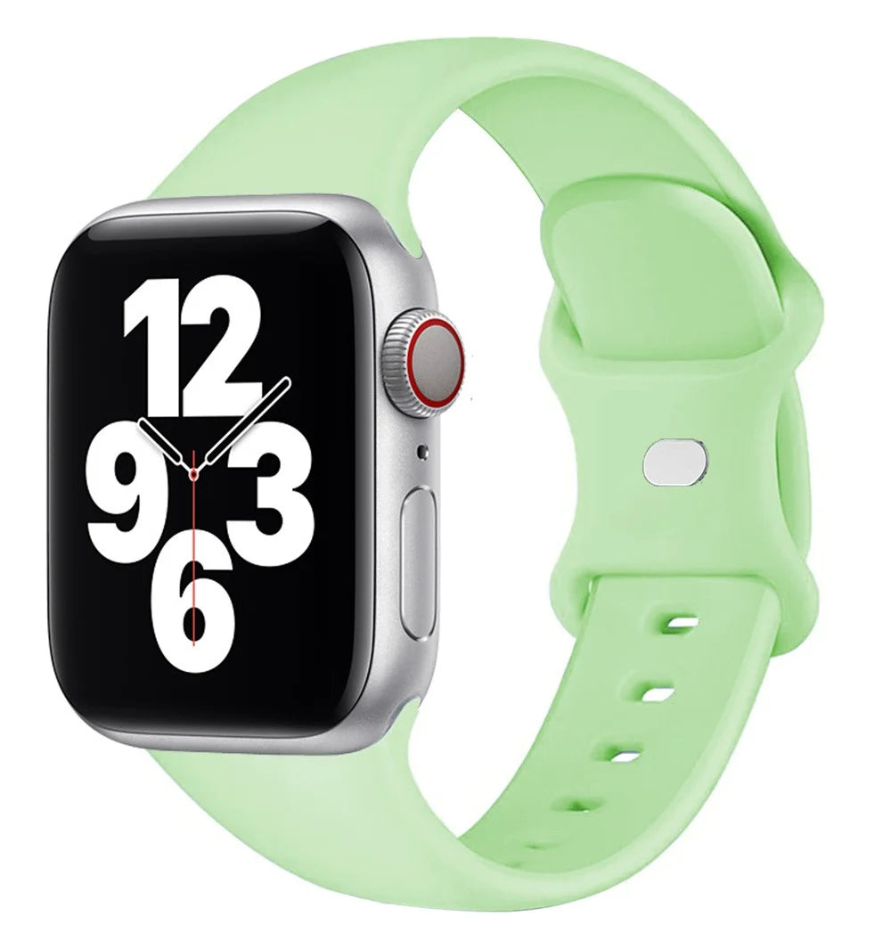 Band for Apple Watch Bands 40Mm Series SE 7 6 5 4 3 2 1 38Mm 44Mm 42Mm 45Mm 41Mm,Women and Men Sport Apple Watch Bands,Soft Silicone Strap Replacement for Iwatch Bands