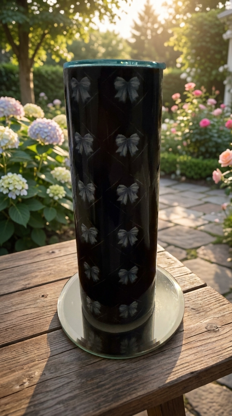 BLACK & BLUE BOWS-20oz Stainless Steel Designer Tumbler
