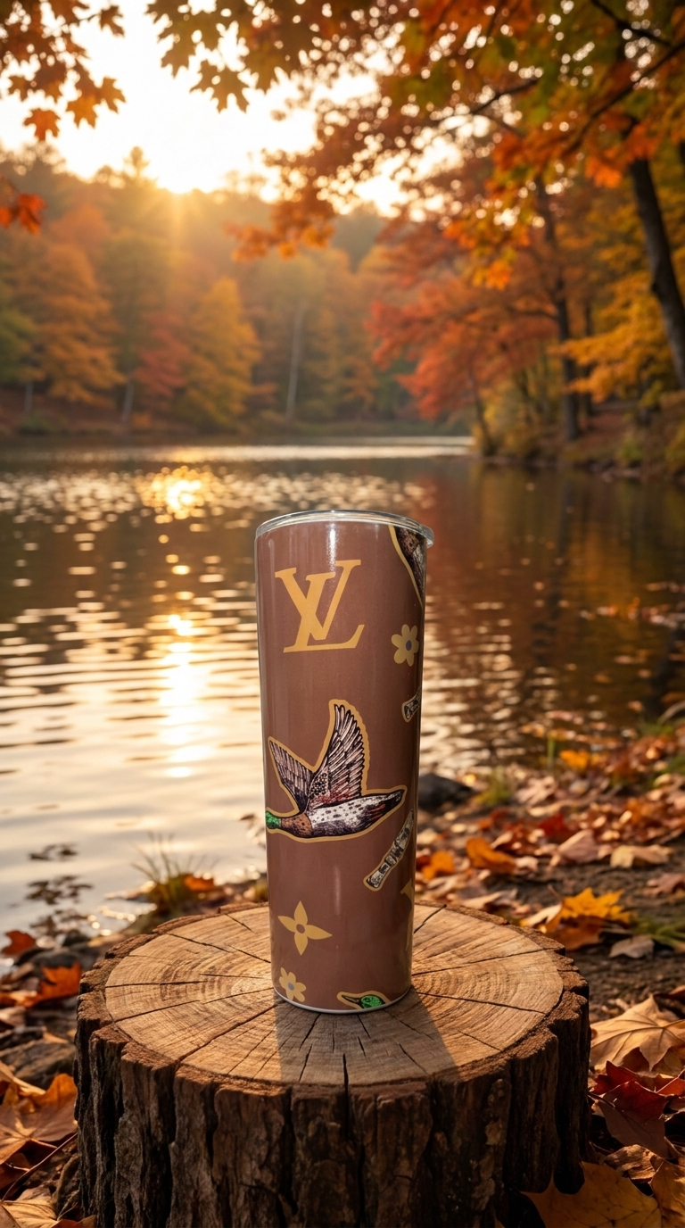 LV/BIRD BROWN-20oz Stainless Steel Designer Tumbler