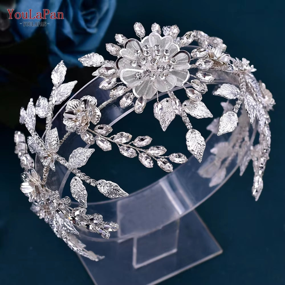 Fashion Woman Headband Rhinestone Bridal Headpiece Wedding Hair Accessories Bride Tiara Pageant Headdresses HP496