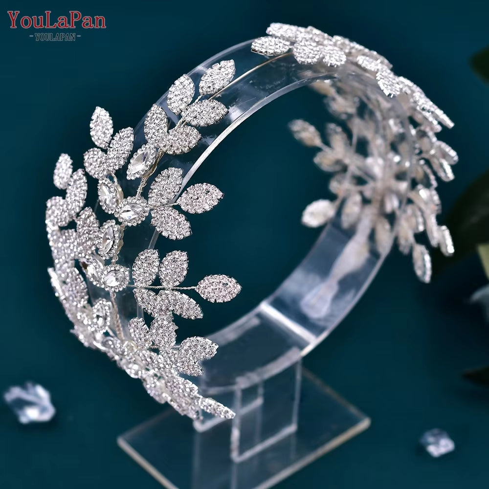 Fashion Woman Headband Rhinestone Bridal Headpiece Wedding Hair Accessories Bride Tiara Pageant Headdresses HP496