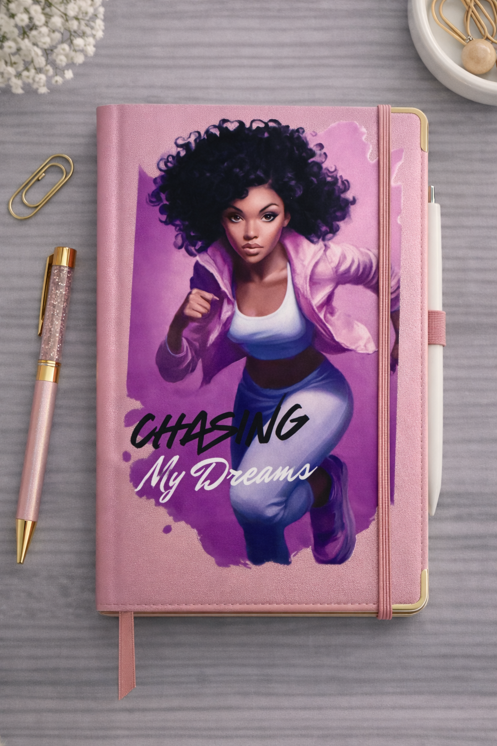 "Chasing My Dreams" Hardcover Journal | Inspirational Notebook for Writing, Goals & Daily Reflection