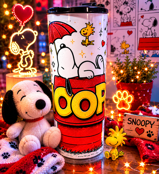 SNOOPY Playful Pup 20oz Stainless Steel Tumbler