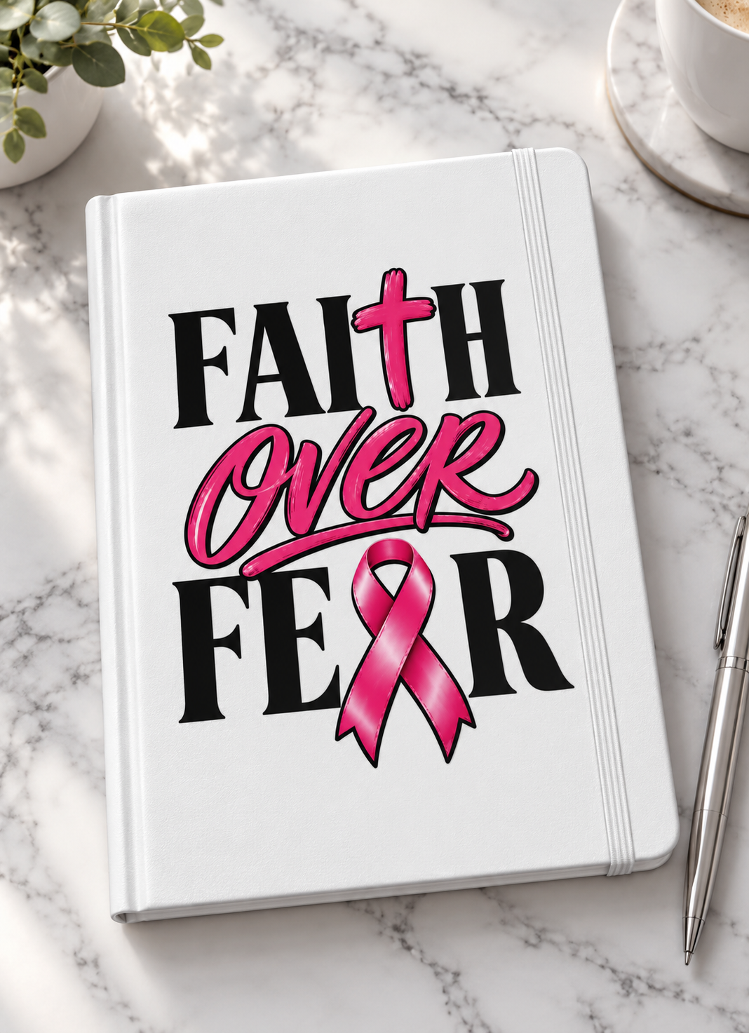 Faith Over Fear Blank Journal