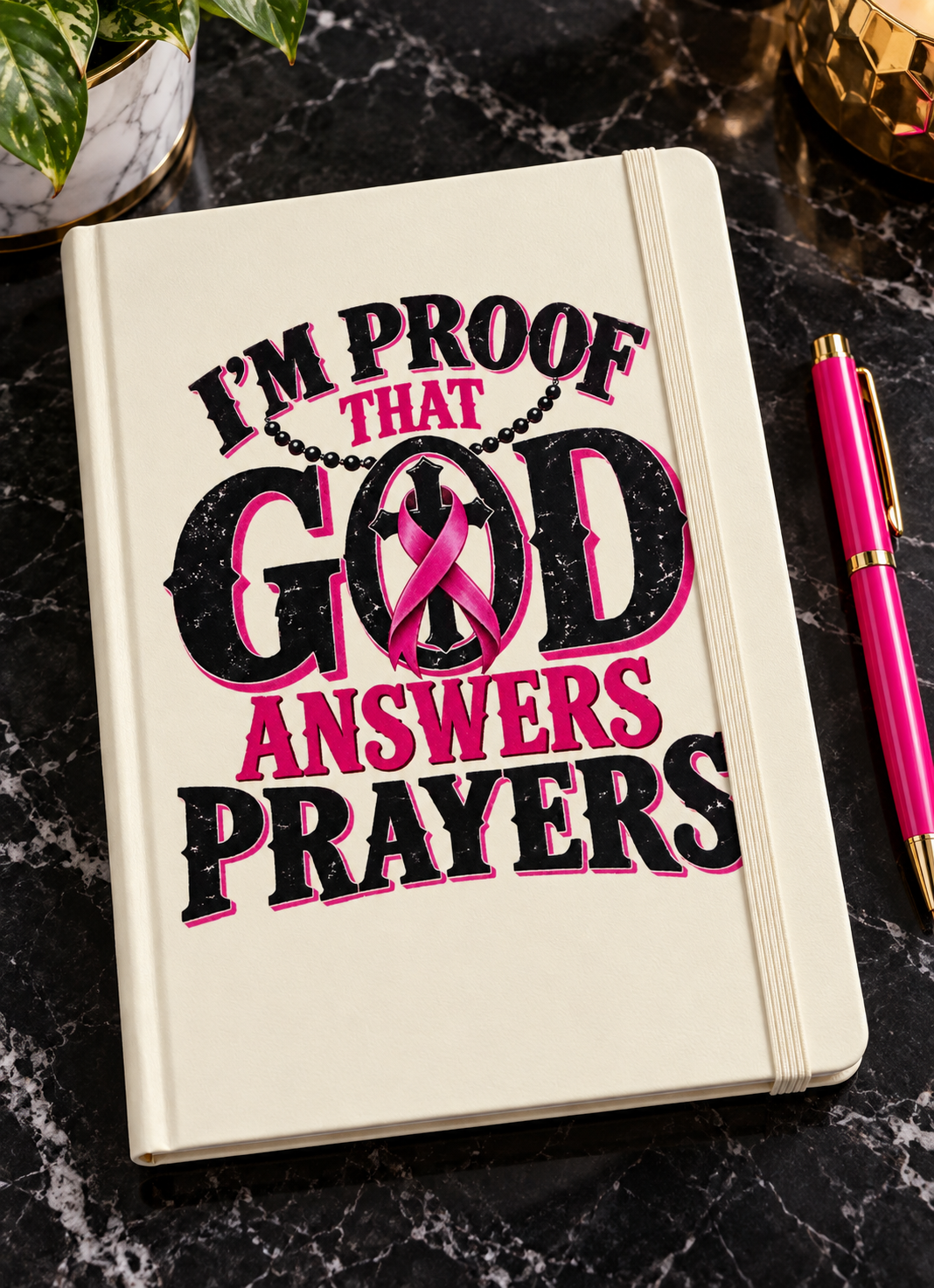 God Answers Prayers Blank Journal