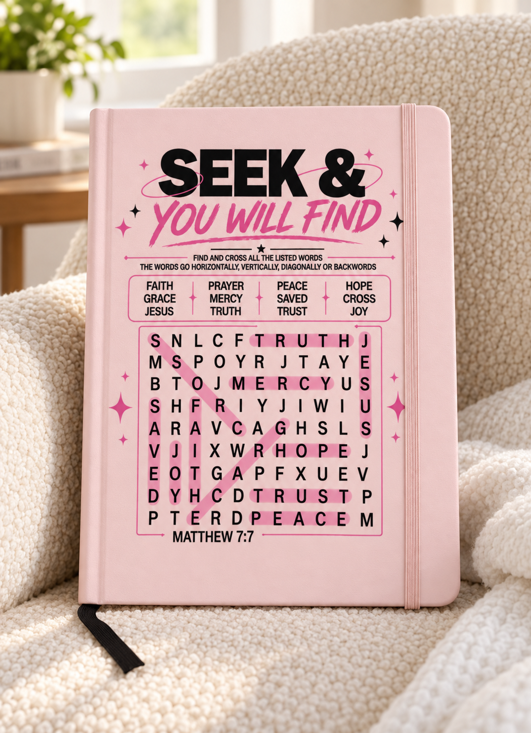 Seek & You Will Find Faith Blank Journal