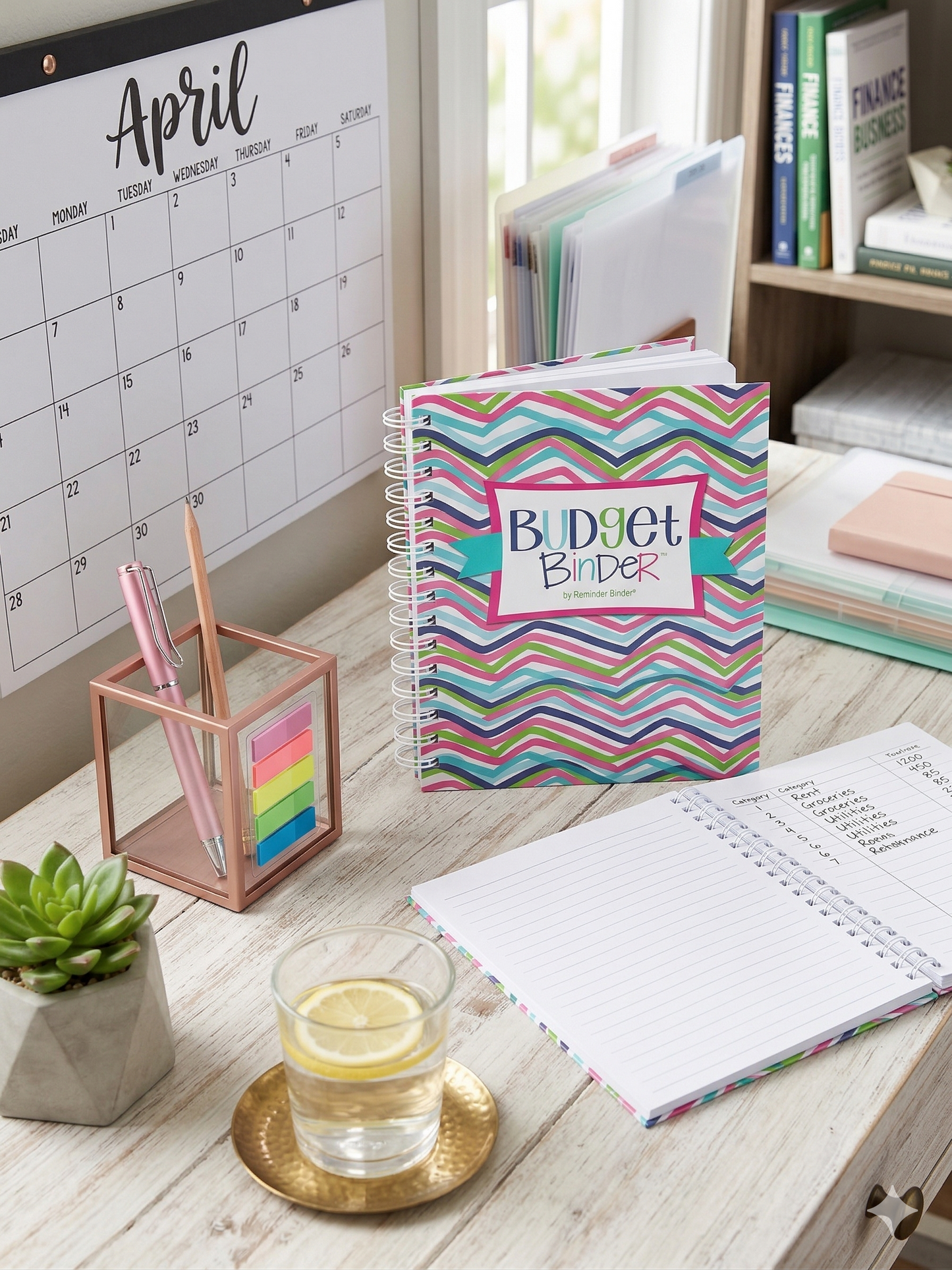Colorful Budget Binder Journal | Financial Planner Notebook | Money Tracker for Women | Multiple Designs Available