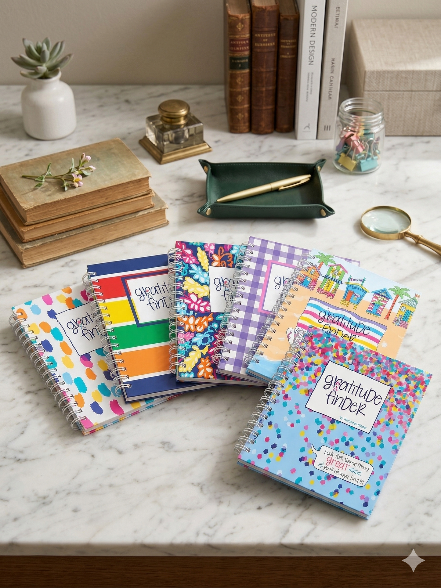 Colorful Gratitude Journal | Daily Reflection & Mindset Notebook | Self Care & Positivity Journal | Multiple Designs Available