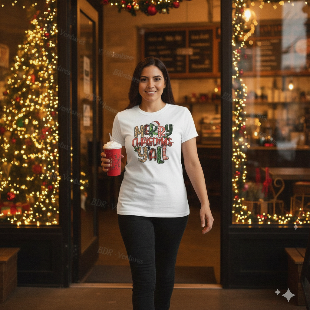 Merry Christmas Y’all – Holiday T-Shirt, Hoodie & Sweatshirt