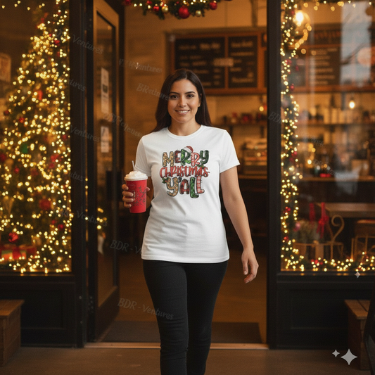 Merry Christmas Y’all – Holiday T-Shirt, Hoodie & Sweatshirt