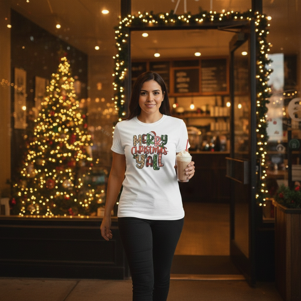 Merry Christmas Y’all – Holiday T-Shirt, Hoodie & Sweatshirt