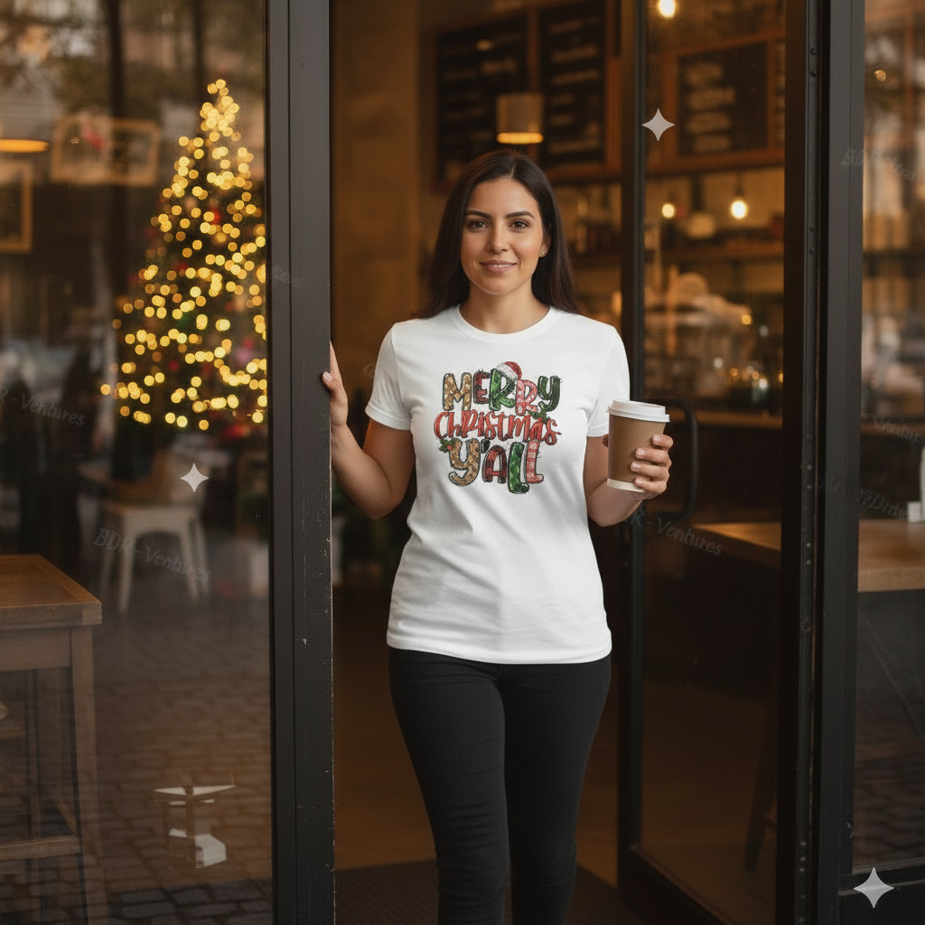 Merry Christmas Y’all – Holiday T-Shirt, Hoodie & Sweatshirt