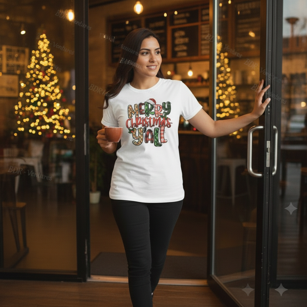 Merry Christmas Y’all – Holiday T-Shirt, Hoodie & Sweatshirt