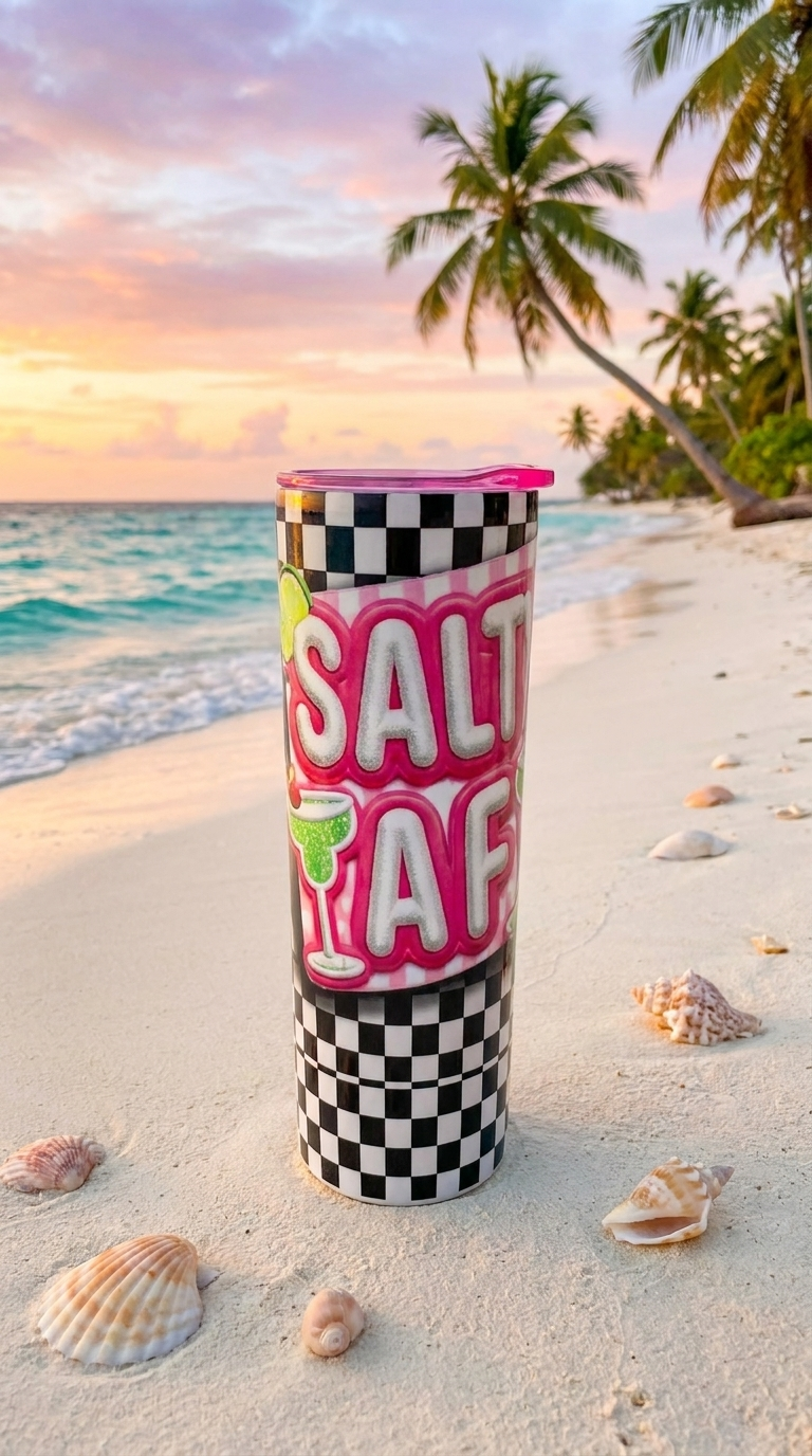 SALTY AF-20oz Stainless Steel Tumbler.