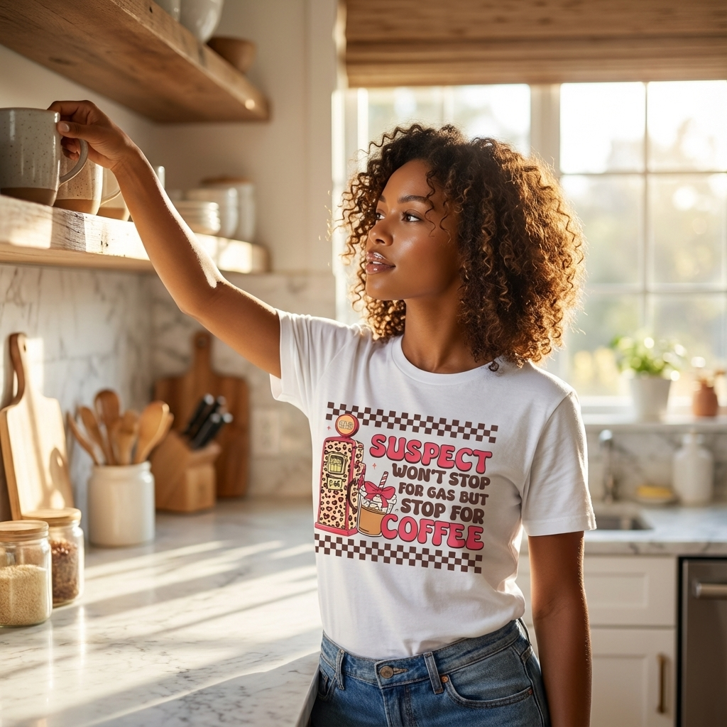Suspect won't stop for gas but stop for Coffee T-Shirt, Hoodie or Sweatshirt