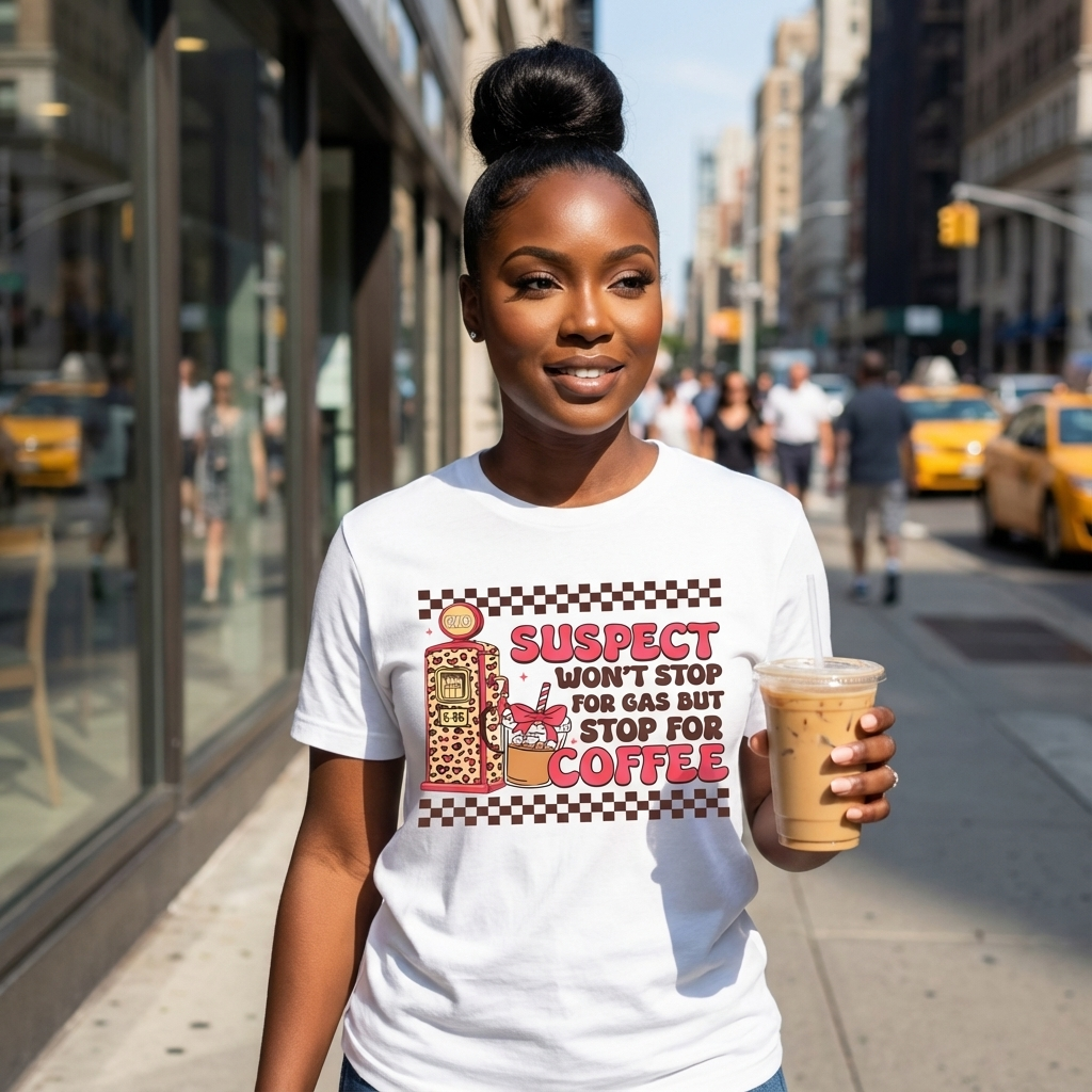 Suspect won't stop for gas but stop for Coffee T-Shirt, Hoodie or Sweatshirt